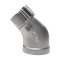 Отвод резьбовой нр/вр 45° нержавеющий, AISI304 DN25 (1"), (CF8), PN16