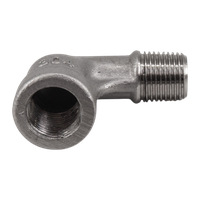 Отвод резьбовой вр/нр нержавеющий, AISI304 DN 6 (1/8"), (CF8), PN16