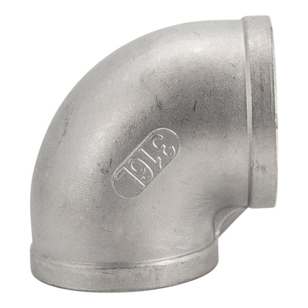 Отвод резьбовой вр/вр нержавеющий, AISI304 DN65 (2_1/2"), (CF8), PN16