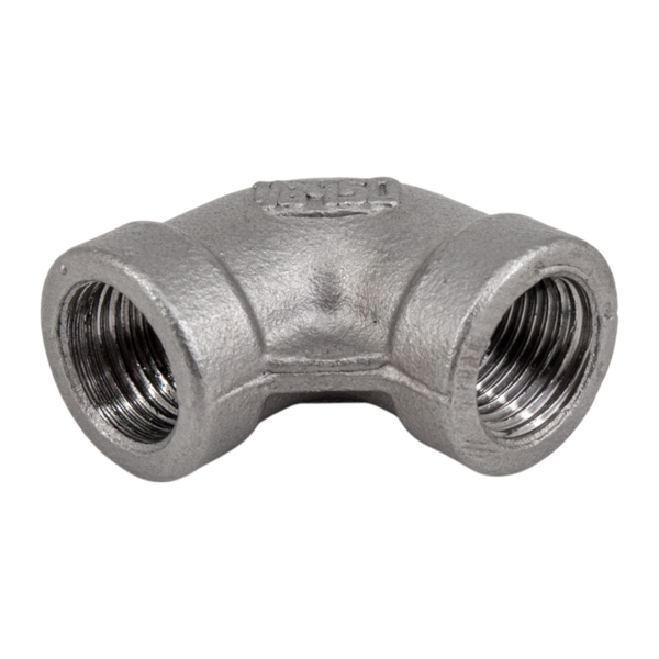 Отвод резьбовой вр/вр нержавеющий, AISI304 DN 6 (1/8"), (CF8), PN16