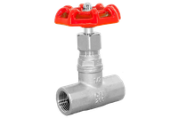 Вентиль запорный муфтовый нержавеющий, AISI304 DN15 (1/2"), (CF8), PN14