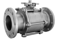 Кран шаровый фланцевый трехсоставной нержавеющий (3PC), AISI304 DN 125 (5"), (CF8), PN16