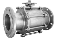 Кран шаровый фланцевый трехсоставной нержавеющий (3PC), AISI304 DN 200 (8"), (CF8), PN16