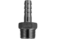 Штуцер елочка нержавеющий, AISI304 DN15 x 10mm (1/2" x 10mm), (CF8), PN16
