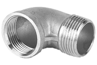 Отвод резьбовой вр/нр нержавеющий, AISI304 DN10 (3/8"), (CF8), PN16