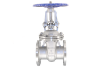 Задвижка клиновая фланцевая нержавеющая, AISI304 DN 100 (4"), (CF8), PN16