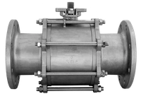 Кран шаровый фланцевый трехсоставной нержавеющий (3PC), AISI304 DN 150 (6"), (CF8), PN16