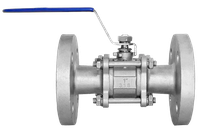 Кран шаровый фланцевый трехсоставной нержавеющий (3PC), AISI316 DN25 (1"), (CF8M), PN16