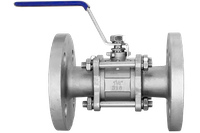 Кран шаровый фланцевый трехсоставной нержавеющий (3PC), AISI316 DN32 (1_1/4"), (CF8M), PN16