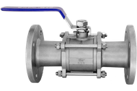 Кран шаровый фланцевый трехсоставной нержавеющий (3PC), AISI316 DN65 (2_1/2"), (CF8M), PN16