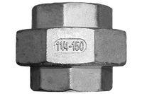 Американка вр/вр нержавеющая, AISI304 DN32 (1_1/4"), (CF8), PTFE, PN16