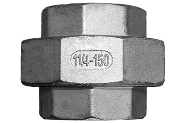 Американка вр/вр нержавеющая, AISI304 DN32 (1_1/4"), (CF8), PTFE, PN16