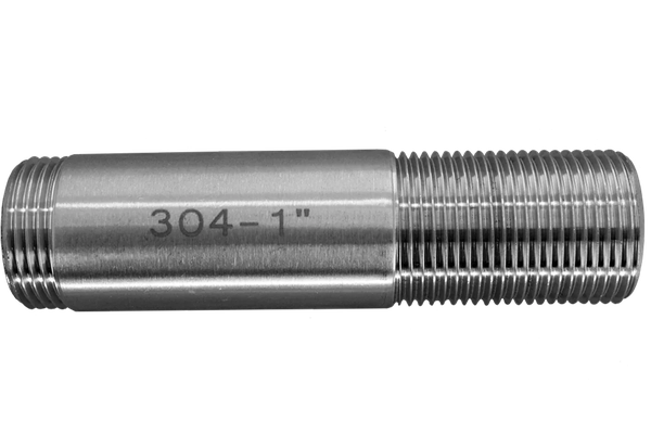 Сгон резьбовой нержавеющий, AISI304 DN25 (1"), (CF8), PN16