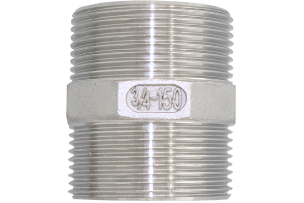 Ниппель резьбовой нержавеющий, AISI304 DN20 (3/4"), (CF8), PN16