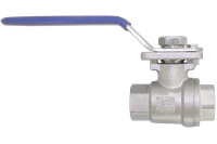 Кран шаровый муфтовый под привод нержавеющий (2PC), AISI304 DN15 (1/2"), (CF8), PN64