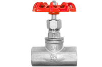 Вентиль запорный муфтовый нержавеющий, AISI304 DN20 (3/4"), (CF8), PN14