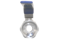 Кран шаровый муфтовый стандартнопроходной нержавеющий (1PC), AISI304 DN15 (1/2"), (CF8), PN64