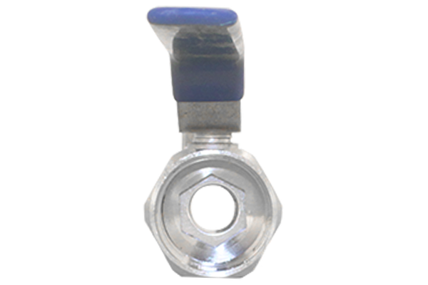 Кран шаровый муфтовый стандартнопроходной нержавеющий (1PC), AISI304 DN15 (1/2"), (CF8), PN64