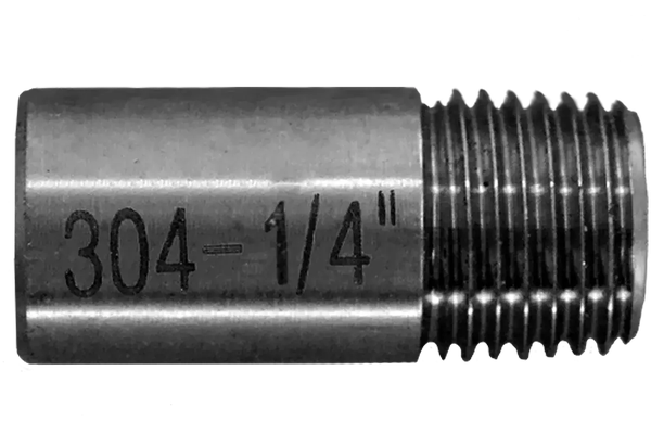 Ниппель приварной нержавеющий, AISI304 DN 8 (1/4"), (CF8), PN16