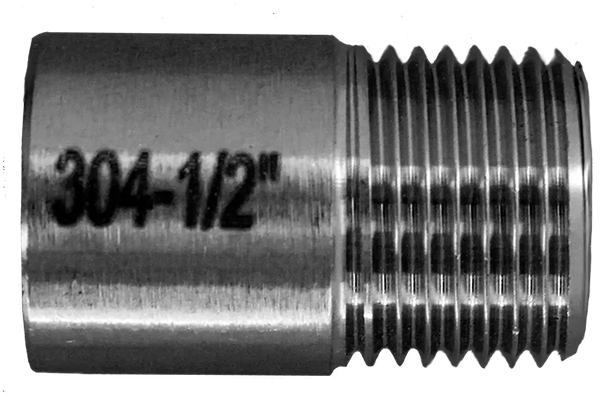 Ниппель приварной нержавеющий, AISI304 DN15 (1/2"), (CF8), PN16