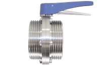 Затвор дисковый резьбовой нержавеющий под привод, EPDM, AISI304 DN100 (4"), (CF8), PN8
