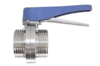 Затвор дисковый резьбовой нержавеющий под привод, EPDM, AISI304 DN40 (1_1/2"), (CF8), PN8