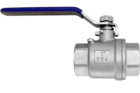 Кран шаровый муфтовый двусоставной нержавеющий (2PC), AISI304 DN25 (1"), (CF8), PN64
