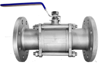 Кран шаровый фланцевый трехсоставной нержавеющий (3PC), AISI304 DN80 (3"), (CF8), PN16