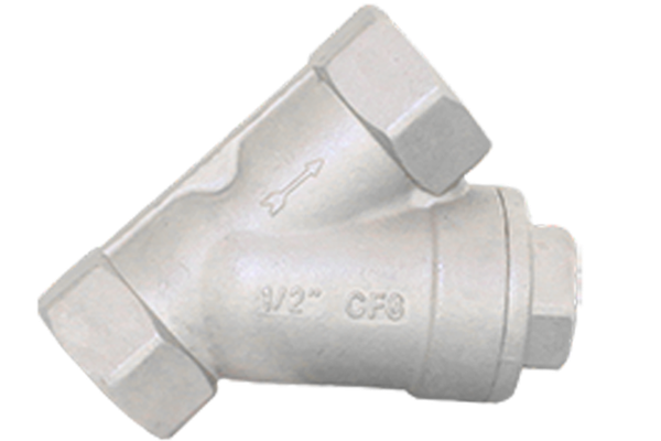 Обратный клапан муфтовый Y-тип нержавеющий, AISI304 DN15 (1/2"), (CF8), PN64