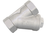 Обратный клапан муфтовый Y-тип нержавеющий, AISI316 DN25 (1"), (CF8M), PN64