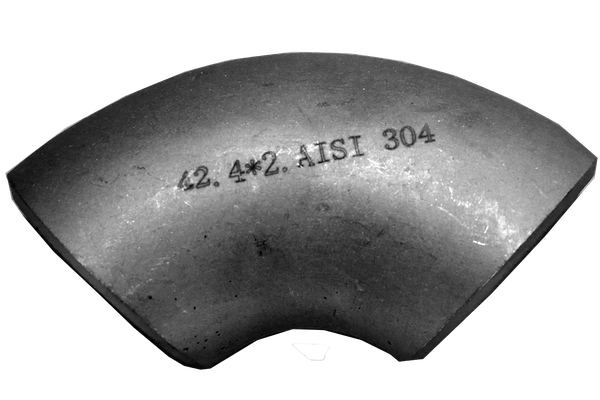 Отвод приварной нержавеющий, AISI304 42,4 * 2, (CF8), PN16