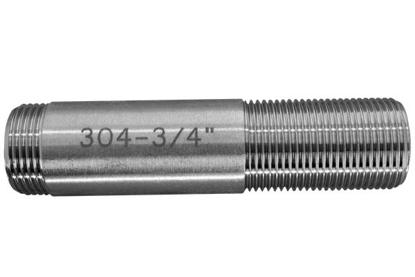 Сгон резьбовой нержавеющий, AISI304 DN20 (3/4"), (CF8), PN16