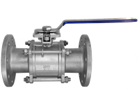 Кран шаровый фланцевый под привод нержавеющий (3PC), AISI304 DN80 (3"), (CF8), PN16