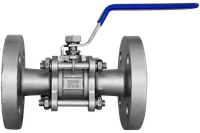 Кран шаровый фланцевый трехсоставной нержавеющий (3PC), AISI304 DN20 (3/4"), (CF8), PN16