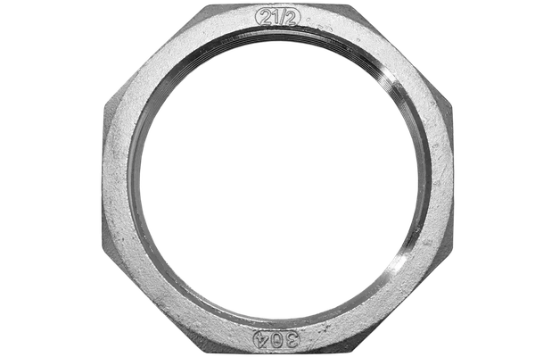 Контргайка 6-гранная нержавеющая, AISI304 DN65 (2_1/2"), (CF8), PN16