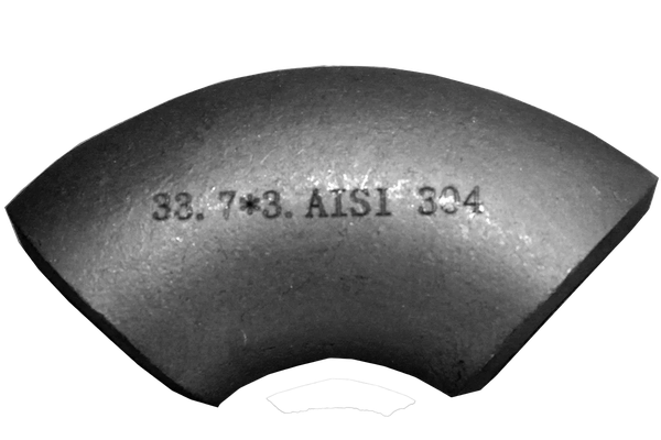 Отвод приварной нержавеющий, AISI304 33,7 * 3, (CF8), PN16