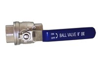 Кран шаровый муфтовый двусоставной с фиксатором нержавеющий (2PC), AISI304 DN20 (3/4"), (CF8), PN64