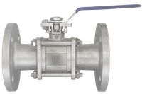 Кран шаровый фланцевый под привод нержавеющий (3PC), AISI304 DN50 (2"), (CF8), PN16