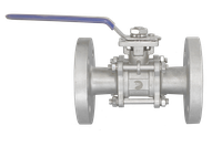 Кран шаровый фланцевый под привод нержавеющий (3PC), AISI304 DN40 (1_1/2"), (CF8), PN16