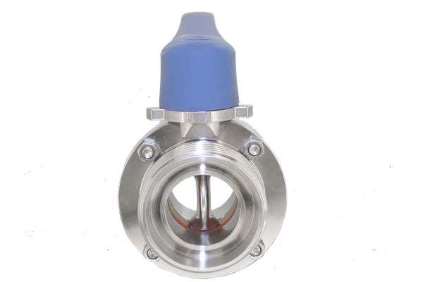 Затвор дисковый резьбовой нержавеющий под привод, EPDM, AISI304 DN40 (1_1/2"), (CF8), PN8