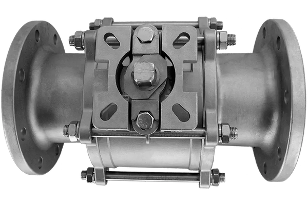 Кран шаровый фланцевый трехсоставной нержавеющий (3PC), AISI304 DN 150 (6"), (CF8), PN16