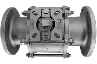 Кран шаровый фланцевый трехсоставной нержавеющий (3PC), AISI304 DN 125 (5"), (CF8), PN16