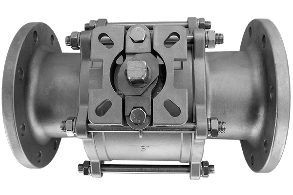 Кран шаровый фланцевый трехсоставной нержавеющий (3PC), AISI304 DN 125 (5"), (CF8), PN16