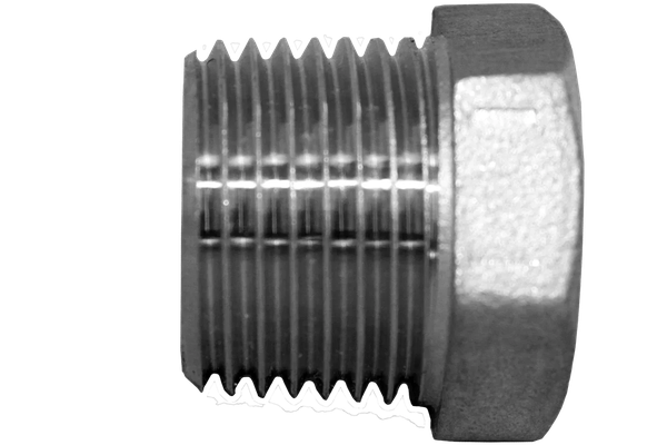 Заглушка Н/Р 6-ти гранная нержавеющая, AISI304 DN15 (1/2"), (CF8), PN16