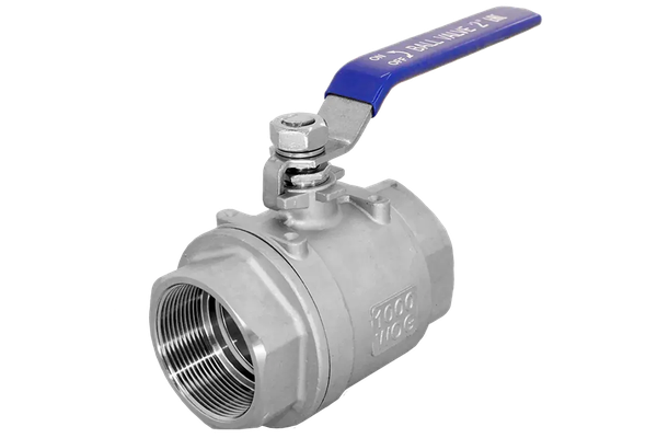Кран шаровый муфтовый двусоставной нержавеющий (2PC), AISI304 DN65 (2_1/2"), (CF8), PN25