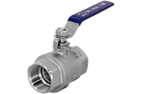 Кран шаровый муфтовый двусоставной нержавеющий (2PC), AISI304 DN10 (3/8"), (CF8), PN64