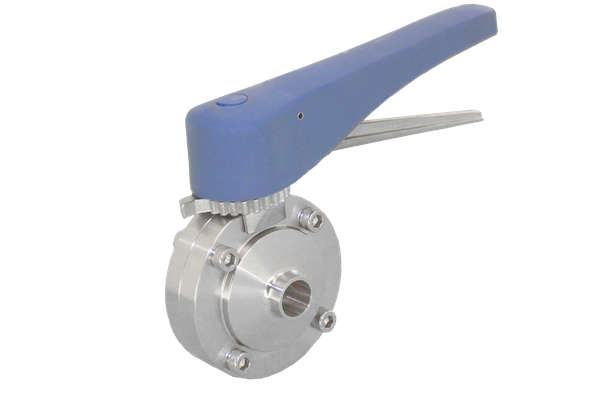 Затвор дисковый приварной нержавеющий, AISI304 DN15 (1/2"), (CF8), PN8