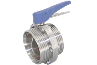 Затвор дисковый резьбовой нержавеющий под привод, EPDM, AISI304 DN100 (4"), (CF8), PN8