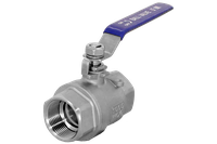 Кран шаровый муфтовый двусоставной нержавеющий (2PC), AISI304 DN20 (3/4"), (CF8), PN64