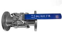 Кран шаровый фланцевый под привод нержавеющий (3PC), AISI304 DN80 (3"), (CF8), PN16